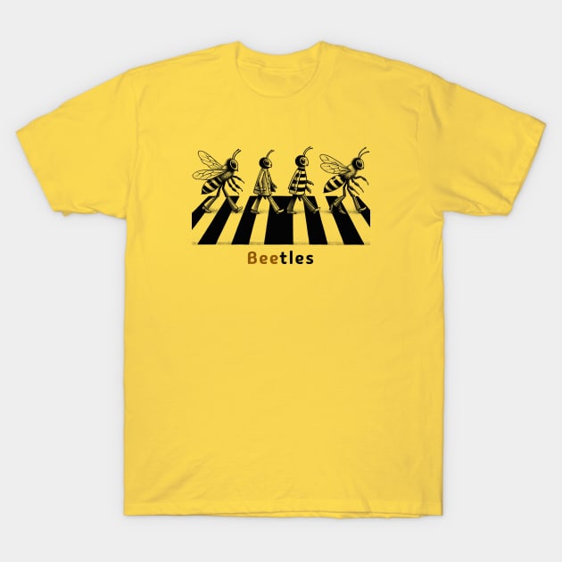 Beetles T-Shirt by Ken Savana